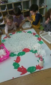 Le bonhomme de neige de la petite section