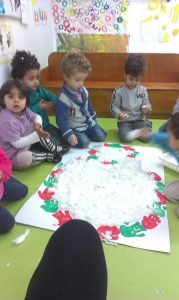 Le bonhomme de neige de la petite section