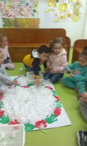 Le bonhomme de neige de la petite section