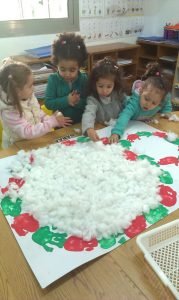 Le bonhomme de neige de la petite section